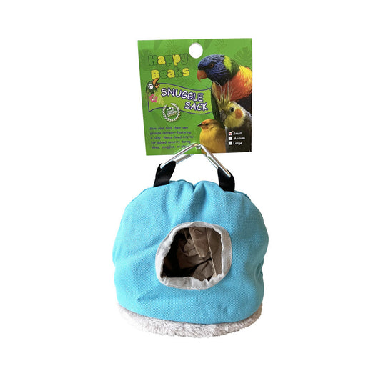 A & E Cages Happy Beaks Snuggle Sack Bird Hut Assorted 1ea/SM