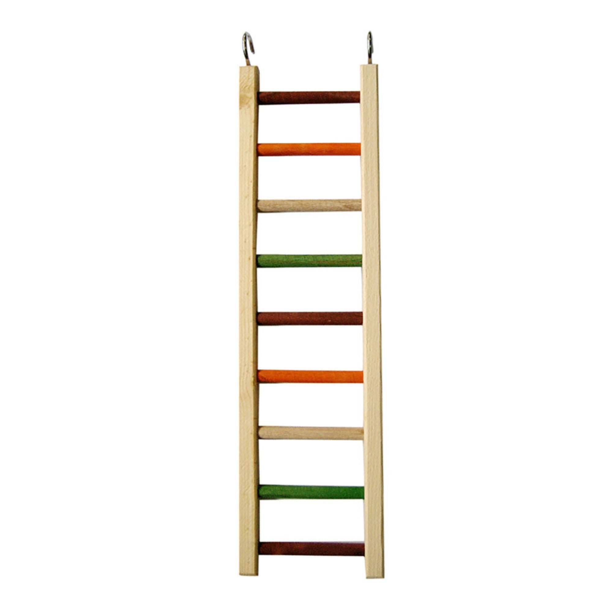 A & E Cages Happy Beaks Wooden Hanging Ladder Bird Toy 1ea/MD, 20 in.