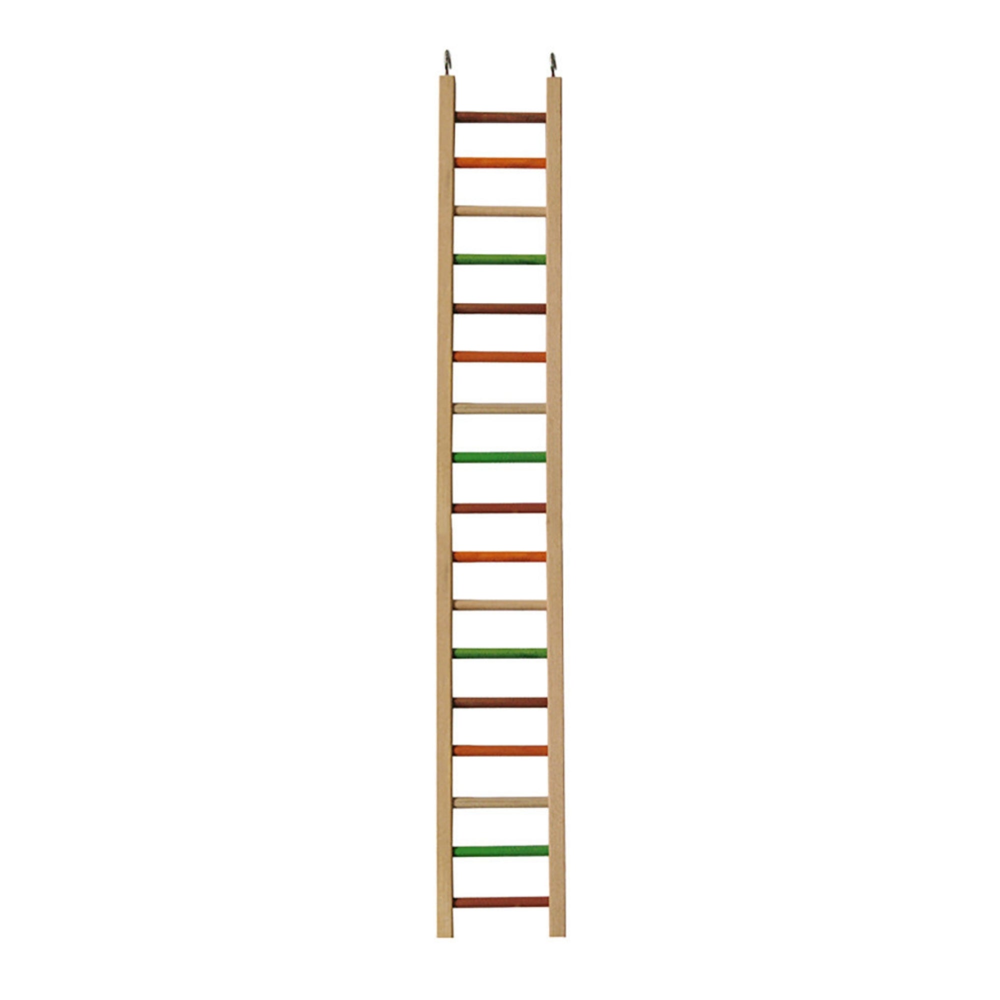 A & E Cages Happy Beaks Wooden Hanging Ladder Bird Toy 1ea/MD, 38 in.