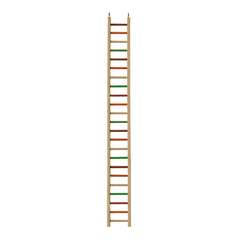 A & E Cages Happy Beaks Wooden Hanging Ladder Bird Toy 1ea/MD, 50 in.