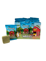 A and E Cages Barnyard Nibbles Hay Chew Small Animal Bites Round 32pc Display