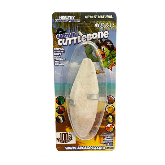 A & E Cages Natural Cuttlebone 1ea/5 in. (Pack of 3)