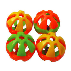 A & E Cages Happy Beaks Round Rattle Foot Bird Toy 1ea/LG