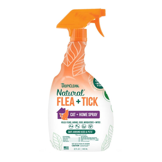Tropiclean Cat Natural Flea & Tick Home Spray 32oz.
