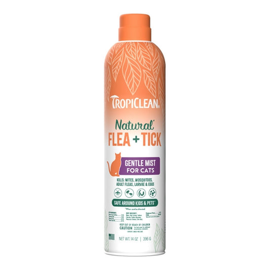 Tropiclean Cat Natural Flea & Tick Home Mist Spray 14oz.