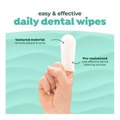 Fresh Breath By Tropiclean Dog & Cat Finger Dental Wipes 50Ct