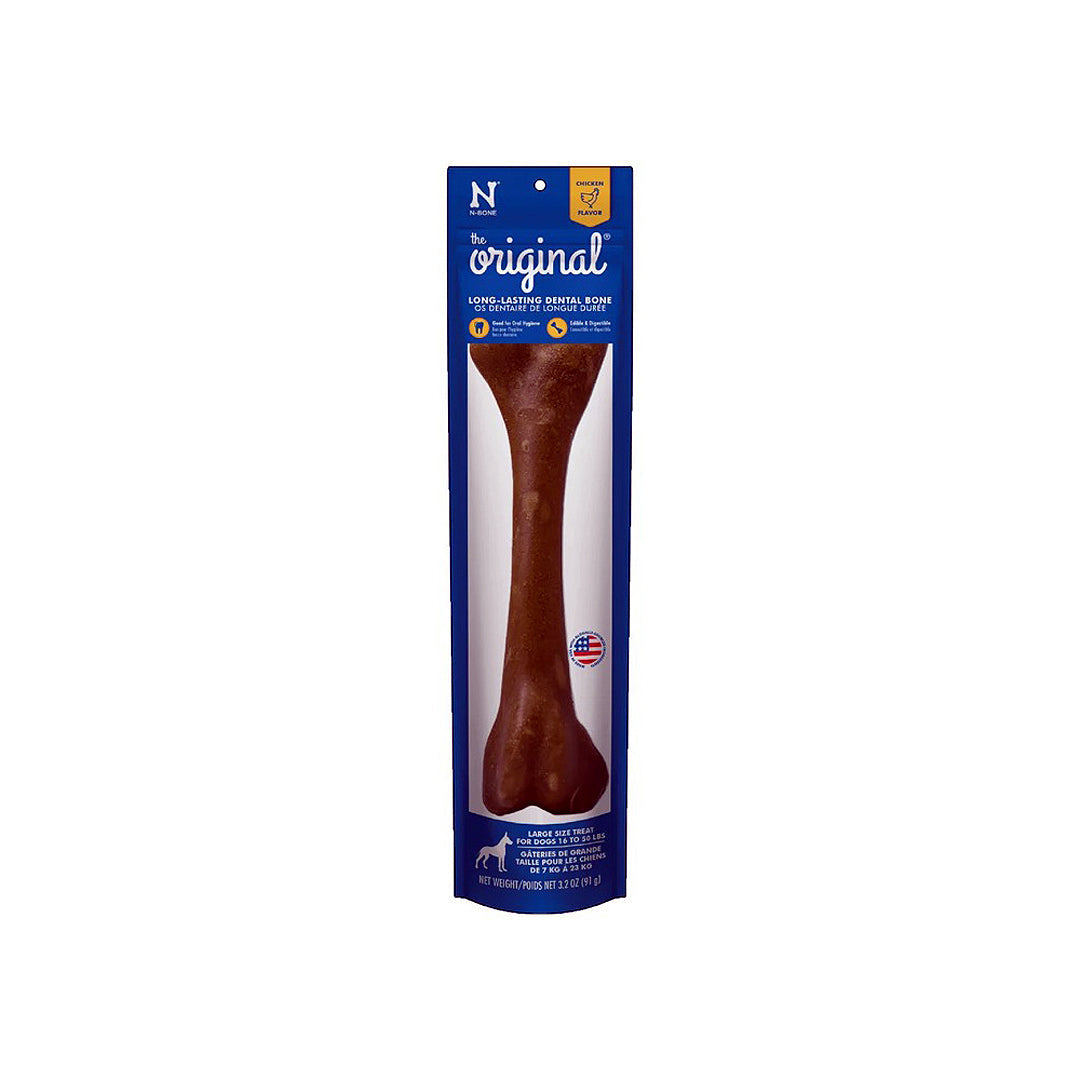 N-Bone The Original Dentral Chew Bone Chicken 3.2 Oz Lg