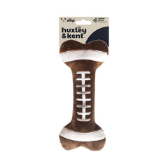 H&K Power Plush Dog Football Bone Small Squeak Crinkle