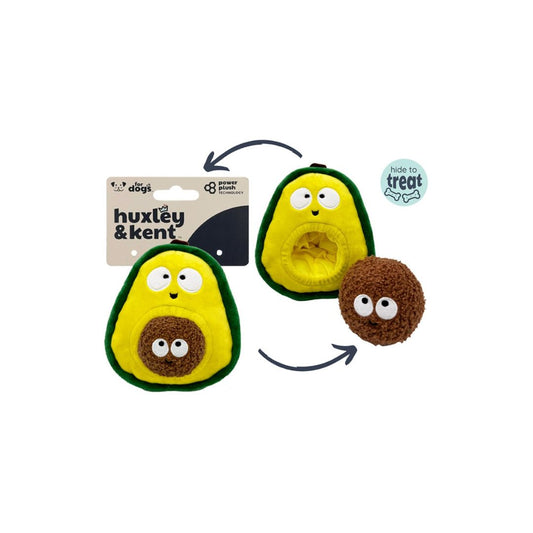 H&K Pop 'N Fetch D Avocado Large Plush Squeak Crinkle