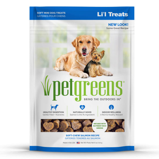 Pet Greens Li'l Treats Soft Chews Salmon 6oz