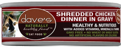Daves Naturally Healthy Shredded Chicken In Gravy 5.5Oz (Case Of 24))