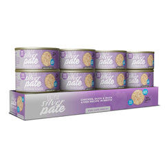 Tiki Pet Cat Silver Pate Chicken, Duck, Duck Liver 2.4oz. (Case of 12)