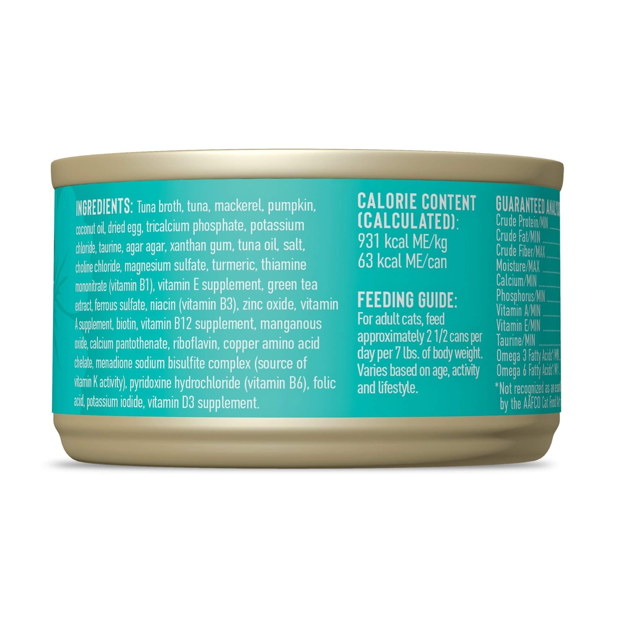 Tiki Pet Cat Silver Pate Tuna & Mackerel 2.4oz. (Case of 12)