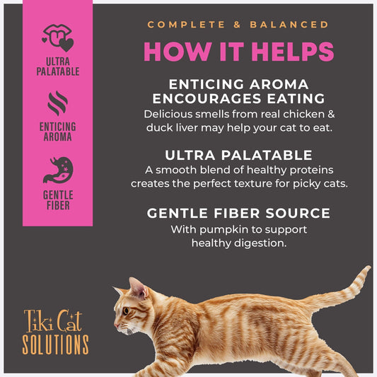 Tiki Pet Cat Solutions Mousse Fussy 2.4oz. (Case of 12)