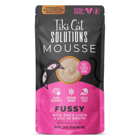 Tiki Pet Cat Solutions Mousse Fussy 2.4oz. (Case of 12)