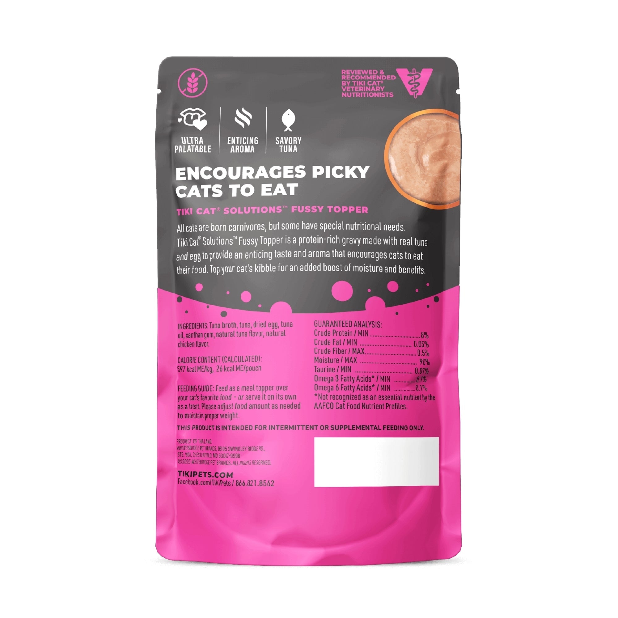 Tiki Pet Cat Solutions Topper Fussy 1.5oz. (Case of 12)