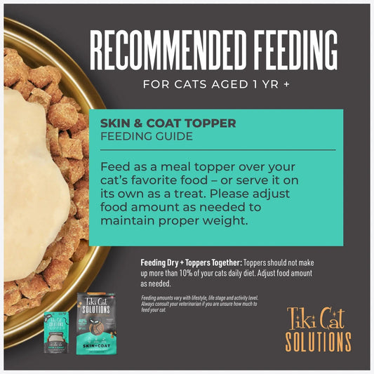 Tiki Pet Cat Solutions Topper Skin & Coat 1.5oz. (Case of 12)