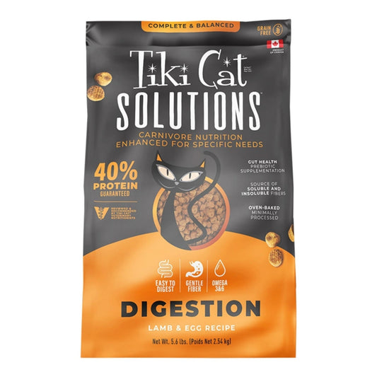 Tiki Pet Cat Solutions Digestion Lamb 5.6Lb