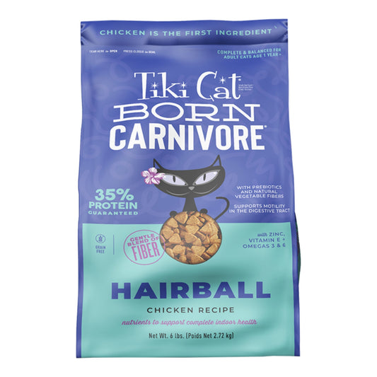 Tiki Pet Cat Carnivore Hairball Chicken 6Lbs