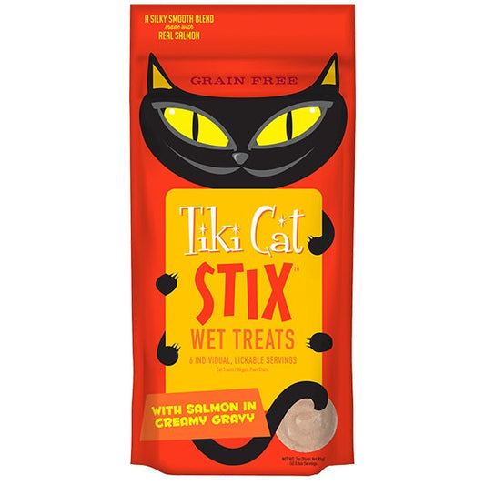 TIKI PETS CAT STIX MOUSSE SALMON 3oz Default Title