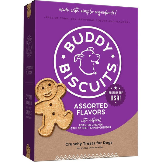 Buddy Biscuits Dog Crunchy Assorted 16oz. Default Title
