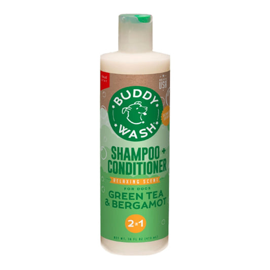Cloud Star Buddy Wash Relaxing Green Tea and Bergamot Dog Shampoo and Conditioner; 16oz. Bottle
