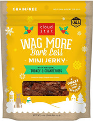 Cloud Star Wagmore Dog Holiday Jerky Duck 4oz.