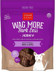 Cloudstar DOG JERKY GRAIN FREE DUCK APPLE 10OZ