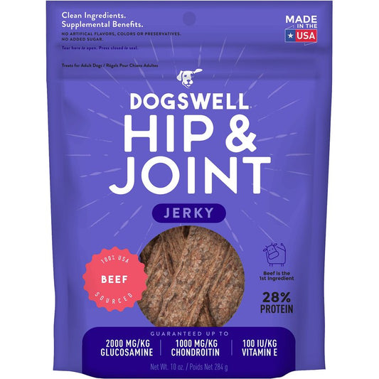 Dogswell Dog Hip & Joint Jerky Grain Free Beef 10oz. Default Title