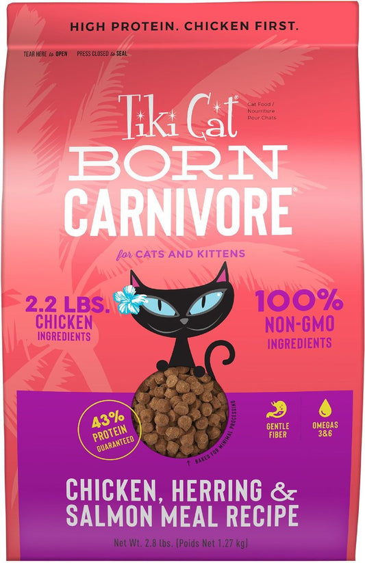 TIKI PET CAT CARNIVORE GRAIN FREE CHICKEN and HERRING 2.8LB Default Title