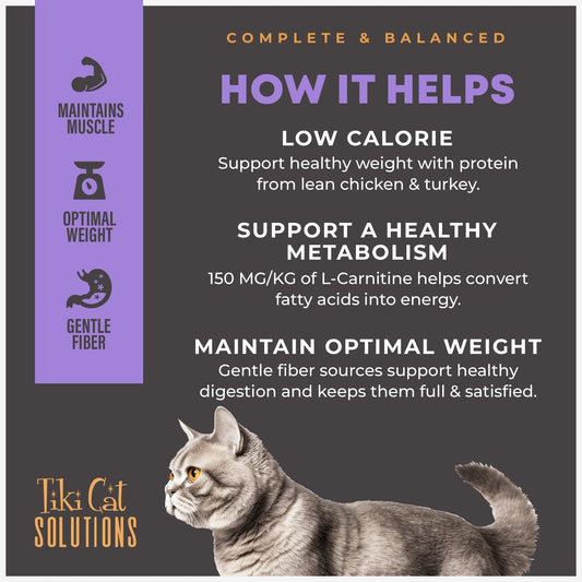 Tiki Pet Cat Solutions Light Turkey 2.8Lb