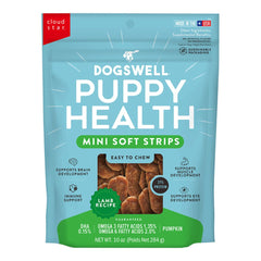 Dogswell Dog Lifestage Puppy Treats Mini Soft Strips Lamb 10Oz