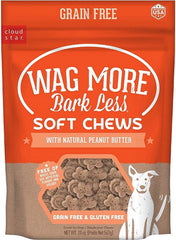 Cloud Star Wagmore Dog Grain Free Soft And Chewy Peanut Butter 20Oz.