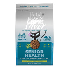 Tiki Pets Cat Born Carnivore Silver Senior Health Non - GMO 5.6Lbs