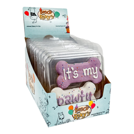 Bosco & Roxy's Dog Prepackaged Pawty Bones Cookies In Merch - 2 Pack