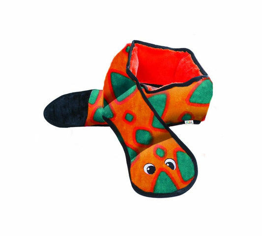 Outward Hound Invincibles Dog Toy Snake 6 Squeakers Extra Large