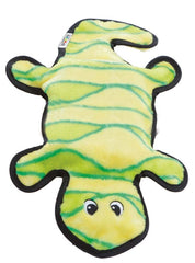 Outward Hound Invincibles Dog Toy Gecko 4 Squeakers Yellow-Green Large