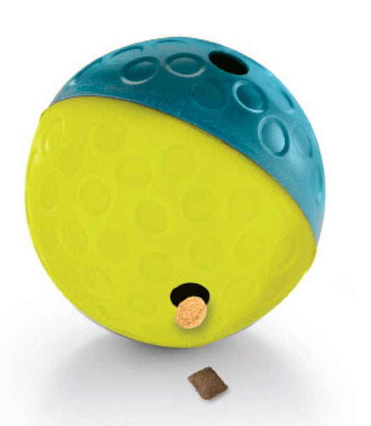 Nina Ottosson Treat Tumble Dog Toy Blue; Yellow Small