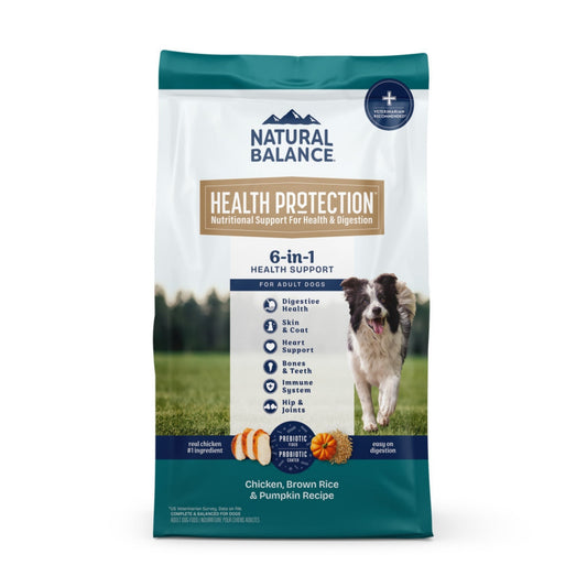 Natural Balance Pet Foods Health Protection Dry Dog Food Chicken, Rice Pumpkin, 1ea/24 lb