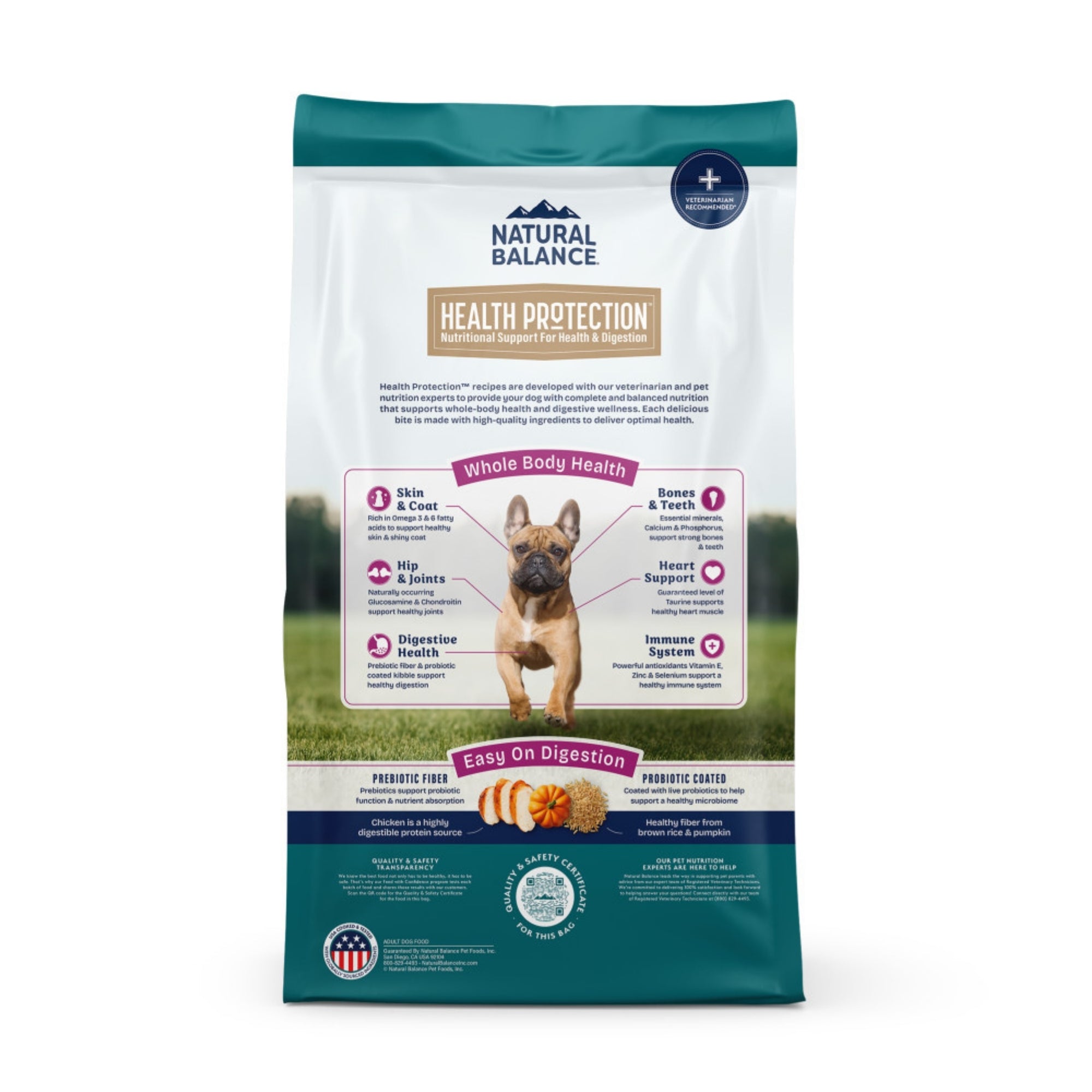Natural Balance Pet Foods Health Protection Small Breed Dry Dog Food Chicken, Rice Pumpkin, 1ea/4 lb