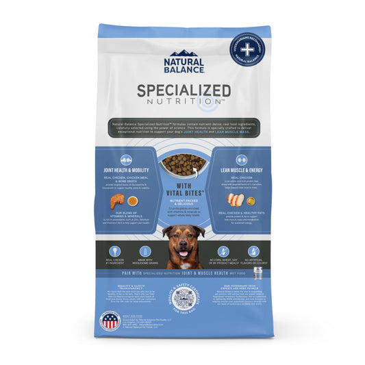 Natural Balance Pet Foods Specialized Joint Muscle Dry Dog Food Chicken Oatmeal, 1ea/22 lb