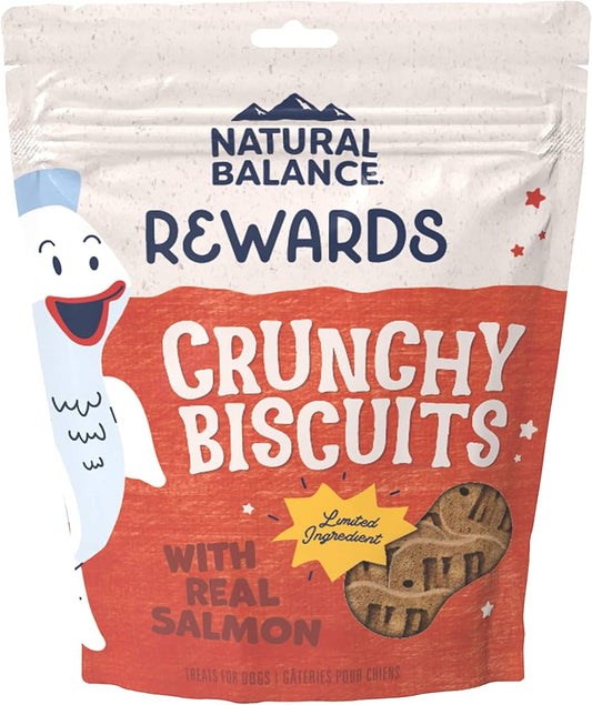 Natural Balance Pet Foods Rewards Crunchy Biscuits Dog Treats Salmon 1ea/28 oz