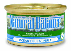 Natural Balance Pet Foods Ocean Fish Formula Canned Cat Wet Food 5.5 oz 24 Pack