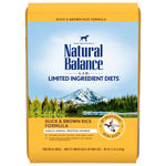Natural Balance Pet Foods LID Duck and Brown Rice Adult Dry Dog Food 12 lb