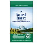 Natural Balance Pet Foods LID Lamb and Brown Rice Dry Dog Food 4 lb