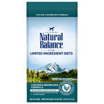 Natural Balance Pet Foods LID Chicken and Brown Rice Dry Dog Food 4 lb