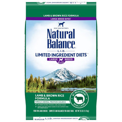 Natural Balance L.I.D. Lamb and Brown Rice Large Breed Dry Dog Food 26lb