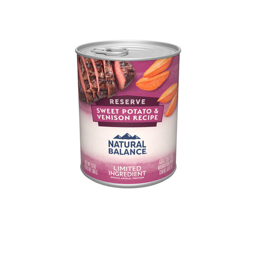 Natural Balance Pet Foods L.I.D Sweet Potato and Venison Formula Canned Dog Food 12Ea/13 Oz Default Title