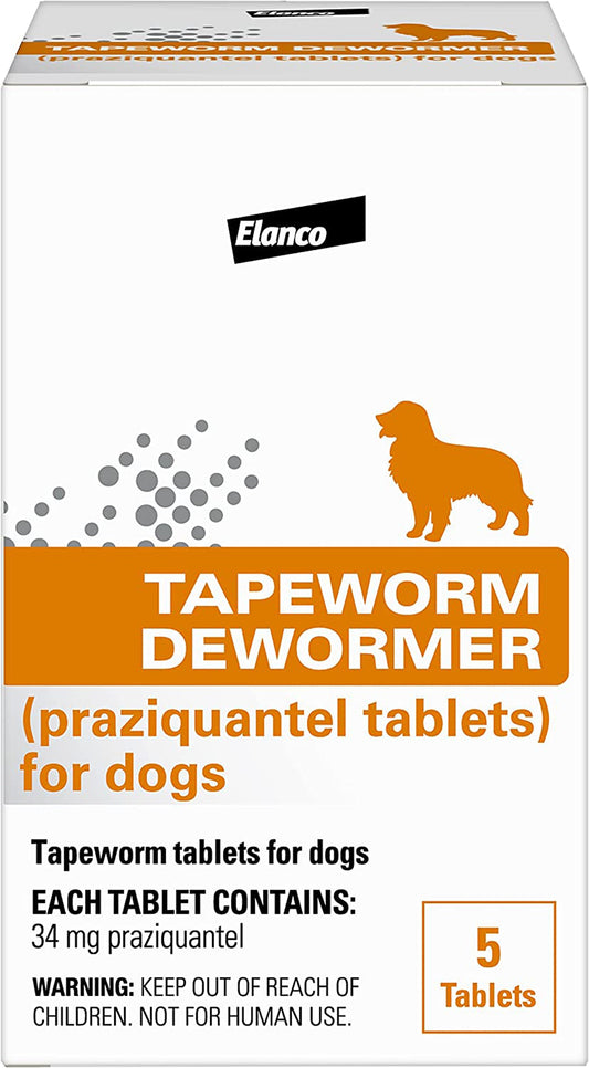 Elanco Tapeworm Dewormer Dogs 7 Weeks+ 5ct