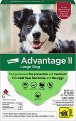 Advantage II Flea Protection Large Dog 21-55lbs 6pk